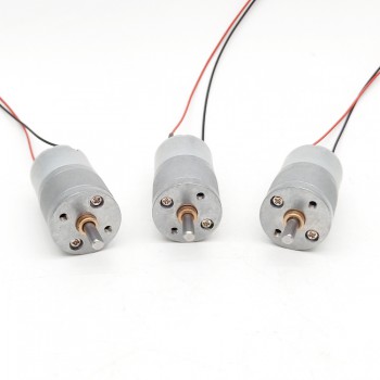 2 Stück Permanentmagnet DC-Getriebemotor, 6V / 12V, Stirnradgetriebe, 3 kg·cm