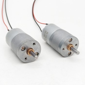 2 Stück Permanentmagnet DC-Getriebemotor, 6V / 12V, Stirnradgetriebe, 3 kg·cm