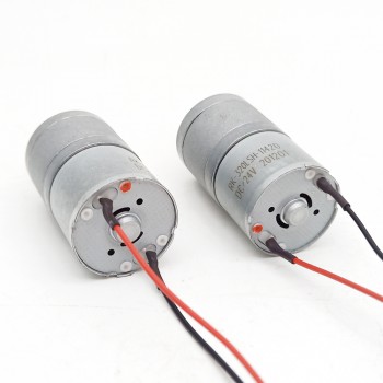 2 Stück Permanentmagnet DC-Getriebemotor, 6V / 12V, Stirnradgetriebe, 3 kg·cm