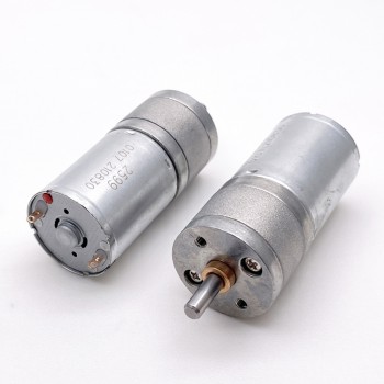 2 Stück DC-Getriebemotor, 6V / 12V, 3 kg·cm, kompakte Bauform 24,4 × 30,8 mm