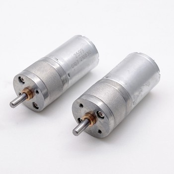2 Stück DC-Getriebemotor, 6V / 12V, 3 kg·cm, kompakte Bauform 24,4 × 30,8 mm