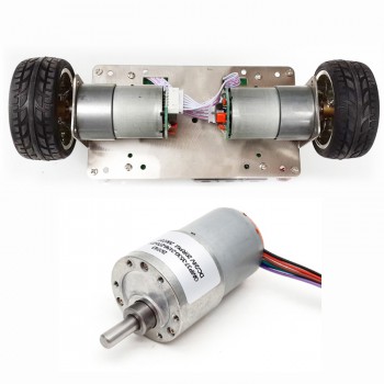 2 Stück DC-Getriebemotor, 12V / 24V, 8 kg·cm, Reduktionsgetriebe, 34,5 × 30,8 mm