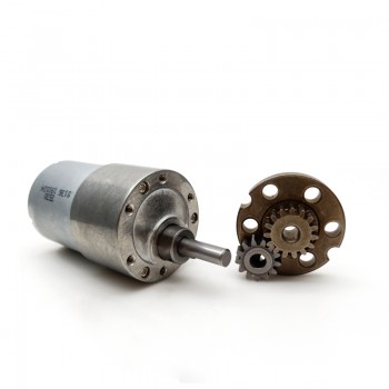 2 Stück DC-Getriebemotor, 12V / 24V, 8 kg·cm, Reduktionsgetriebe, 34,5 × 30,8 mm