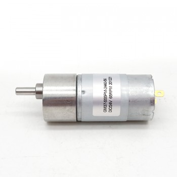 2 Stück DC-Getriebemotor, 12V / 24V, 10 kg·cm, mit Reduktion, 37 × 57 mm