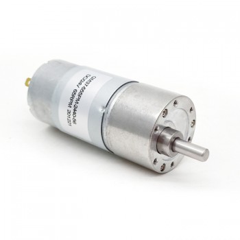 2 Stück DC-Getriebemotor, 12V / 24V, 10 kg·cm, mit Reduktion, 37 × 57 mm