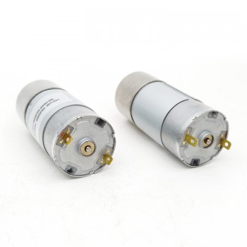 2 Stück DC-Getriebemotor, 12V / 24V, 10 kg·cm, mit Reduktion, 37 × 57 mm
