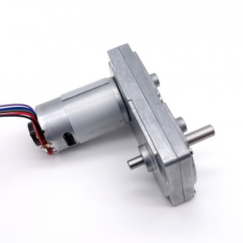 2 Stück DC-Getriebemotor mit Encoder, 12V / 24V, 50 kg·cm, Reduktionsgetriebe