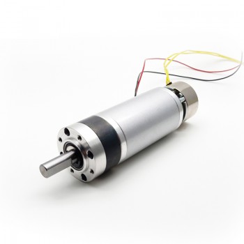 2 Stück 24V DC-Planetengetriebemotor mit Bremse, 1,0 kg·cm, 58 U/min, Ø45 mm