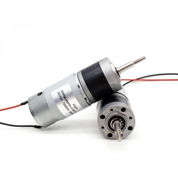 2 Stück DC Planetengetriebemotor 12V / 24V, 60 kg·cm, 36 × 93 mm, 8 mm Welle