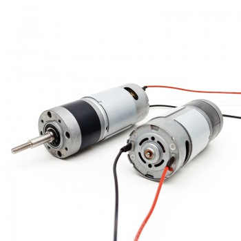 2 Stück DC Planetengetriebemotor 12V / 24V, 60 kg·cm, 36 × 93 mm, 8 mm Welle