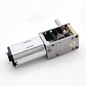2 Stück Mini-DC-Schneckengetriebemotor, 6V / 12V, 90° Ausgangswelle, 1 kg·cm, 12 × 20 mm
