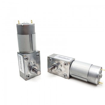 2 Stück DC-Schneckengetriebemotor, 12V / 24V, Permanentmagnet, 10 kg·cm, 40 × 58 mm