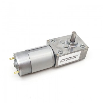 2 Stück DC-Schneckengetriebemotor, 12V / 24V, Permanentmagnet, 10 kg·cm, 40 × 58 mm