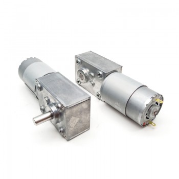 2 Stück DC-Schneckengetriebemotor, 12V / 24V, Permanentmagnet, 10 kg·cm, 40 × 58 mm