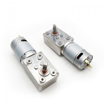 2 Stück DC-Schneckengetriebemotor, 6V / 12V, Permanentmagnet, 8 kg·cm, 32 × 46 mm