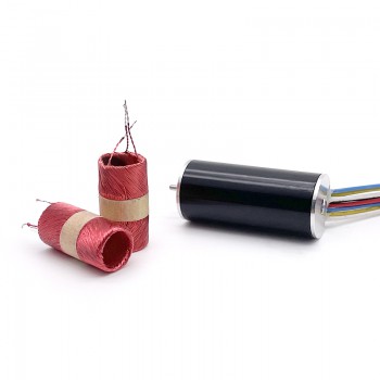 2 Stück runder BLDC-Motor, bürstenlos & kernlos, 12V / 24V, 32,6 g·cm, Ø16 × 36 mm, 2 mm Welle