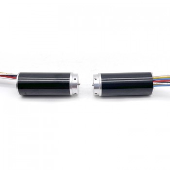 2 Stück runder BLDC-Motor, bürstenlos & kernlos, 12V / 24V, 32,6 g·cm, Ø16 × 36 mm, 2 mm Welle