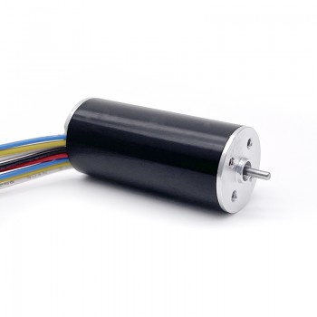 2 Stück runder BLDC-Motor, bürstenlos & kernlos, 12V / 24V, 32,6 g·cm, Ø16 × 36 mm, 2 mm Welle