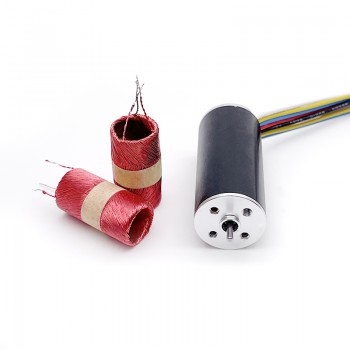 2 Stück runder BLDC-Motor, bürstenlos & kernlos, 12V / 24V, 32,6 g·cm, Ø16 × 36 mm, 2 mm Welle