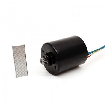 2 Stück Kompakter Bürstenlose DC-Motor 12V / 24V, 550 g·cm, 6000 U/min, 36 × 40 mm