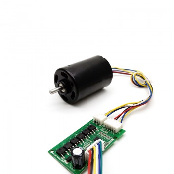 2 Stück BLDC-Motor 12V / 24V, 21–24W, 500 g·cm, 5000 U/min, kompakter Gleichstrommotor