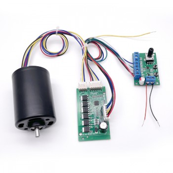 2 Stück BLDC-Motor 12V / 24V, 21–24W, 500 g·cm, 5000 U/min, kompakter Gleichstrommotor