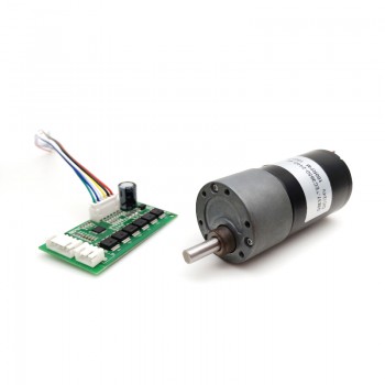 2 Stück Bürstenlose DC-Motor 12V / 24V, mit Stirnradgetriebe, 4–850 U/min, 0,7–10 kg·cm,Gleichstrommotor