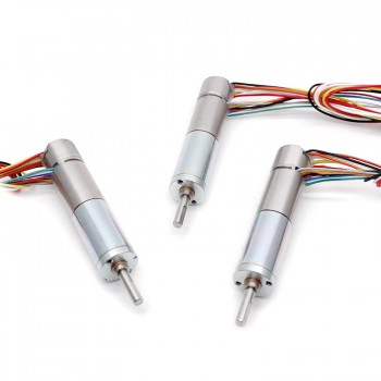 2 Stück 6V 12V kernloser bürstenloser Gleichstrommotor, bürstenloser Getriebemotor, Planetengetriebe, 12 mm