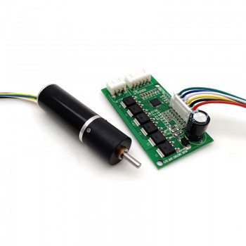 2 Stück 12V 24V kernloser bürstenloser Gleichstrommotor, Planetengetriebe, 3 kg/cm, 9–2700 U/min