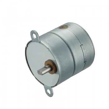 2 Stück 12V Schrittmotor mit Stirnradgetriebe, Permanentmagnet, 7,5°, 200 mA, 130 g·cm, 4 Phasen