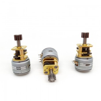 2 Stück 5V Mikro-Schrittmotor mit Getriebe, 18°, 2 Phasen, 500 mA, 700 g·cm, kompakter DC-Getriebemotor