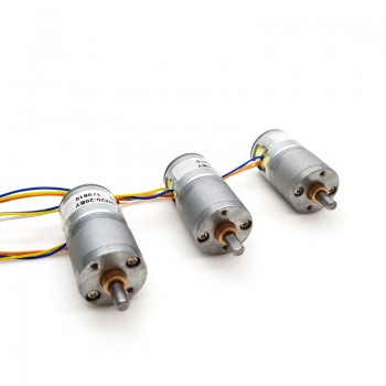 2 Stück 12V Schrittmotor mit Getriebe, 2 Phasen, 7,5°, 100–120 mA, Übersetzungsverhältnis 1:75, Permanentmagnet