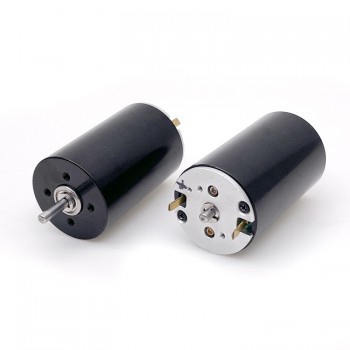 2 Stück Coreless-Gleichstrommotor, 12V / 24V, 1300–1500 mA, 1150 g·cm, 5500–6900 U/min, 45W, Ø28 × 45 mm