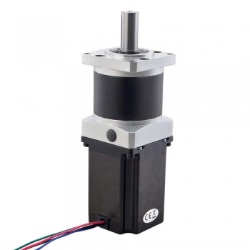 NEMA 23 Schrittmotor mit Planetengetriebe 10:1 / 20:1 / 50:1, 2,9A, 57 × 57 mm, Welle Ø14 mm mit Passfedernut
