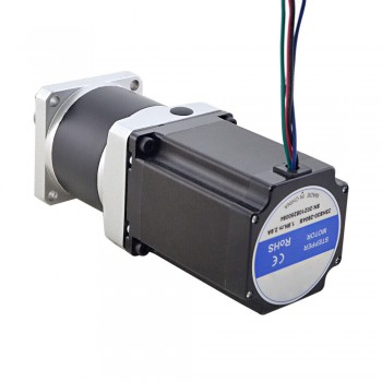 NEMA 23 Schrittmotor mit Planetengetriebe 10:1 / 20:1 / 50:1, 2,9A, 57 × 57 mm, Welle Ø14 mm mit Passfedernut