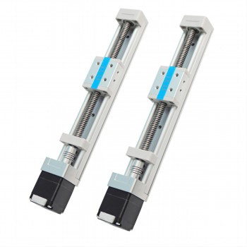 2 Stück FSK30J Miniatur-Linearführung mit NEMA 11 Schrittmotor Lineartischführung Linearführungsschiene