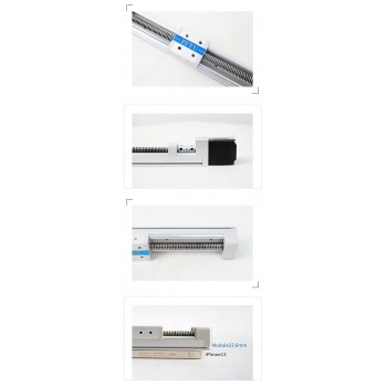 2 Stück FSK30J Miniatur-Linearführung mit NEMA 11 Schrittmotor Lineartischführung Linearführungsschiene
