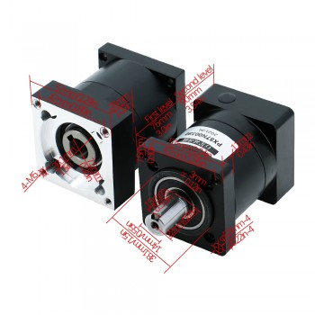 PX57 Planetengetriebe / Geschwindigkeitsreduzierer für NEMA 23 Schrittmotor,8mm Eingangswelle