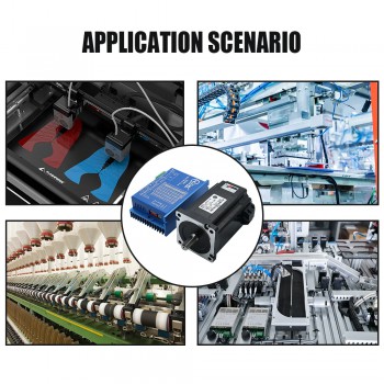 HLTNC Nema 34 Closed Loop Schrittmotor 12 Nm mit Bremse + Hybrid-Servotreiber-Kit für CNC Router