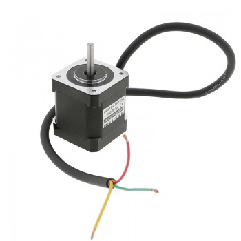 OUKEDA NEMA 17 Schrittmotor, 1,2°, 32 Ncm, 3-Phasen, 1,5A, 5,4V DC, D-Cut, 42 × 42 mm