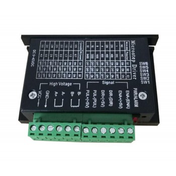Oukeda TB6600 Motortreiber-Controller, 2-Phasen, 9–40VDC, 4A, für NEMA 17, 23, 24 Schrittmotoren