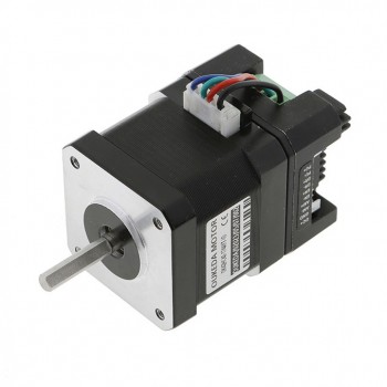 OUKEDA Integrierter NEMA 17 Schrittmotor mit Steuerung, 1,8°, 0,44 Nm, 1,68A, 2-Phasen