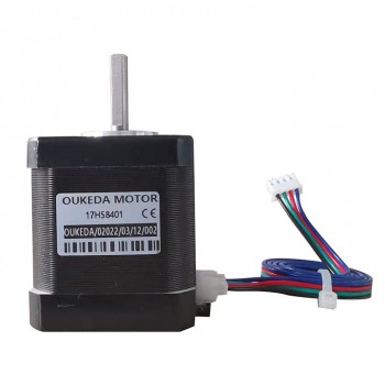 OUKEDA NEMA 17 Schrittmotor, 1,8°, 59 Ncm, 2A, D-Schnitt für 3D-Drucker
