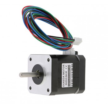 OUKEDA NEMA 17 Hochtemperatur-Schrittmotor, 1,8°, 60 Ncm, Isolationsklasse B (bis 180 °C)