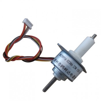 OUKEDA PM Linear-Schrittmotor mit Permanentmagnet, 15°, 0,23A, 4-Phasen, Ø25 × 16 mm