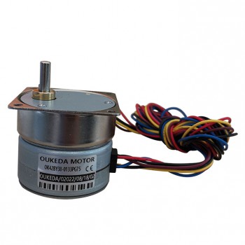OUKEDA Permanentmagnet-Schrittmotor mit Getriebe 10:1 / 30:1 / 50:1 / 75:1 / 120:1, 7,5°, 24V, 4-Phasen
