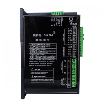 OUKEDA OK3BL30ZR Treiber für BLDC-Motoren BLDC-Treiber 24–48V, 30A, 800W mit RS-485 Kommunikationsschnittstelle