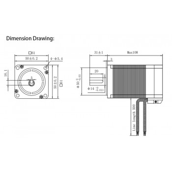 Oukeda Bürstenloser Gleichstrommotor und BLDC-Treiber-Kit 95,55 Ncm 300W 24V/48V 3000 U/min Drehstrom