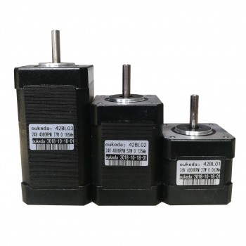 OUKEDA 3-Phasen Bürstenlose DC-Motor 24VDC, 6,3 / 12,5 / 18,8 Ncm, 4000 U/min Bürstenloser Gleichstrommotor