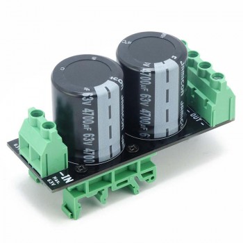 Pufferkondensator-Modul 9400µF / 63V zur Montage auf Hutschiene (DIN-Schiene)
